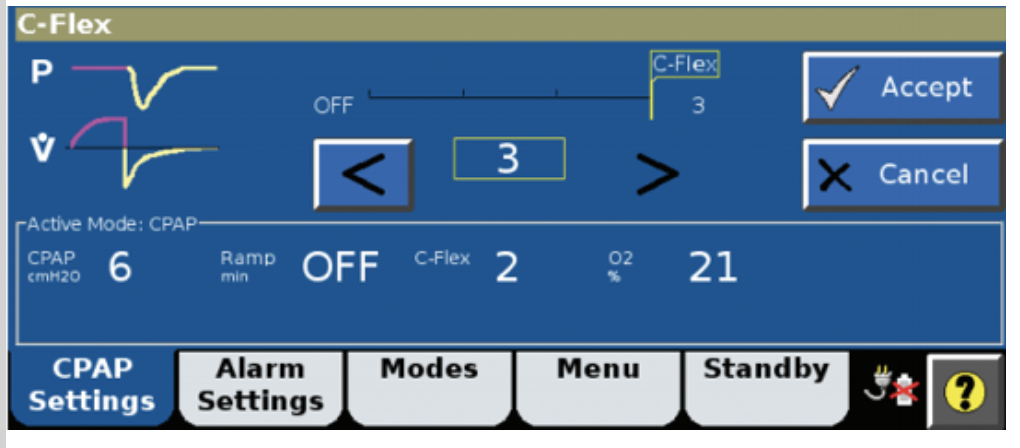 C-Flex option on a monitor